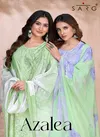 Azalea By Sahiba Premium Cotton Linen Dved With Heavy Embroidery Dress Material Online Wholesale